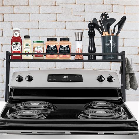 gas stove top shelf